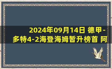 2024年09月14日 德甲-多特4-2海登海姆暂升榜首 阿德耶米2射1传马伦建功